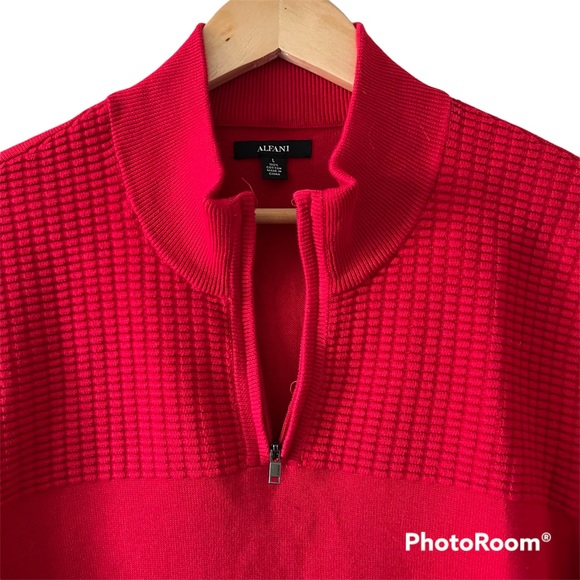 Alfani Men’s Quarter Zip Sweater - Picture 2 of 7